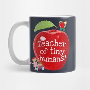 Teacher Of Tiny Humans Shiny Apple Mug